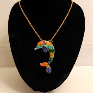 Betsy Johnson Dolphin neclace